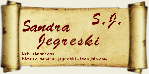 Sandra Jegreški vizit kartica